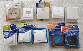 Vypínače, zásuvky -- nové Kopp Thaya Germany