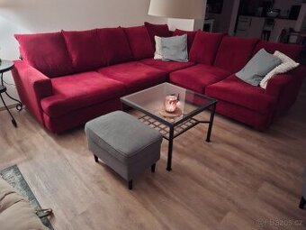 Rohová vínová sedačka