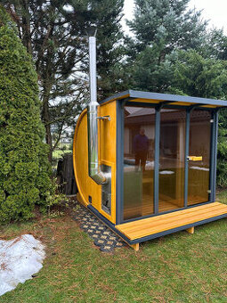 Venkovní panoramatická sauna Horizont M3