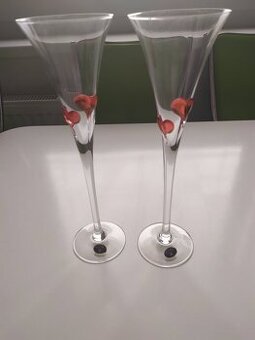 Sklenice se srdíčky - NOVÉ