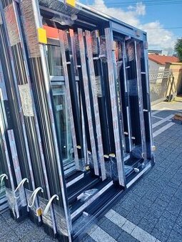 Hs portál hliník 190x205cm trojsklo profil Ultraglide.