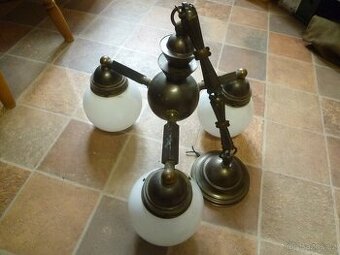 starý krásný artdecový lustr