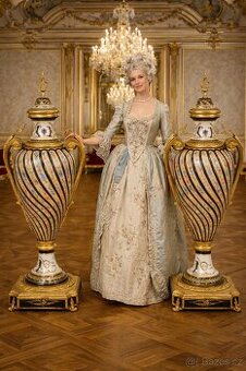 Zámecké porcelánové vázy - ručně zdobené - 139 cm