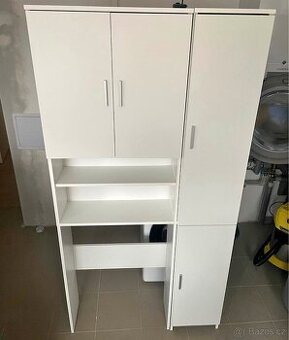 Skříň nad pračku a vedle pracky