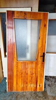 Masivní staré dveře, 90 pravé (4), váha 45 kg