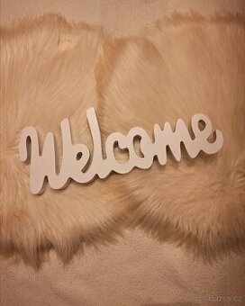 WELCOME Nápis dekorační