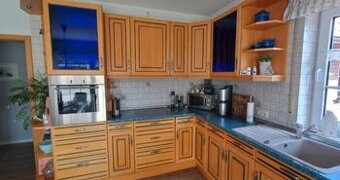 Velká venkovská buková linka se spotřebiči,6644
