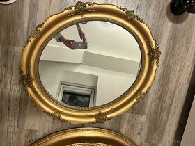 Starožitné zlaté zámecké zrcadlo