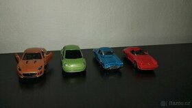 4x auto - Porsche 911, Jaguar, Volkswagen Beetle, Corvette