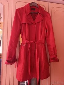 Červený dámský kabát Trenčkot zn.ORSAY