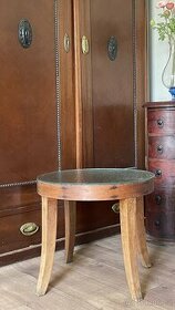 Thonet starožitný stolek se sklem - 1