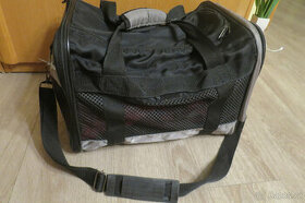 Černá lehká cestovní taška na psa - 1