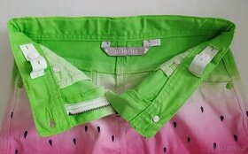 Zeleno-růžová sukně se vzorem melounu, velikost 140