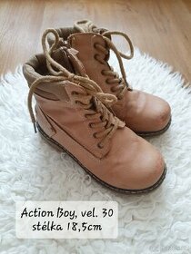 Zimní boty, vel. 30, (Action Boy)