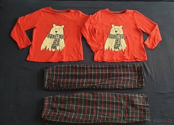 2x pyžamo i medvědem 110/116