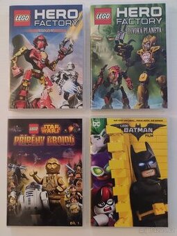 DVD POHÁDKY LEGO, BATMAN, HERO FACTORY, P.DROIDŮ