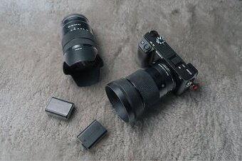 Sony a6400 + sigma30 mm + Sony 18-135mm