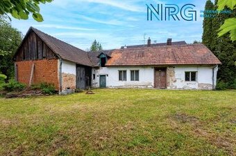Prodej rodinného domu se stodolou, zahrada 768 m2, Domašín