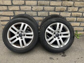 Alu kola VW R16 + zimní pneu Barum Polaris 205/55