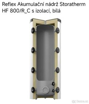 Akumulační nadoba 800l zateplena