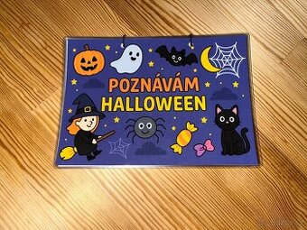 Halloween knížka na suchý zip
