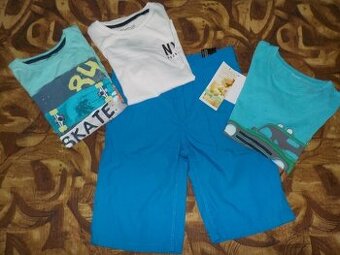 Kraťasy + tričko v.128/134