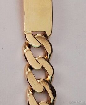 Zlatý pánský náramek 14K