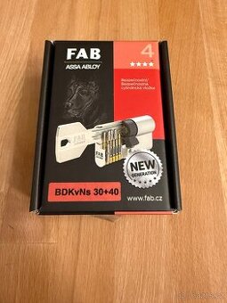 Bezpečnostní cylindrická vložka FAB 4 s knoflíkem