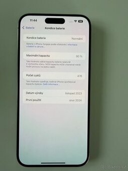iPhone 15 Pro Max 256GB přírodní titan