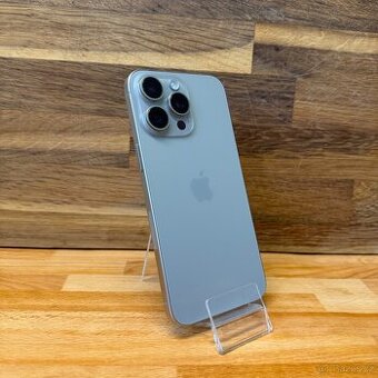 IPhone 15 Pro Max 256GB, 100% bat., eSIM, přírodní (záruka)
