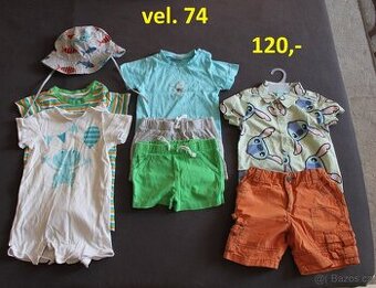 Pyžama, komplety, dupačky vel.54, 62 ,68 ,74