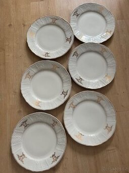 Bernadotte - porcelánové mělké talíře 6ks