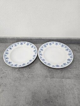 ​Retro hluboké talíře MZ Stará Role – pravý kobalt – 2 ks