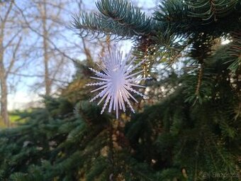 Vánoční retro vločka 8cm