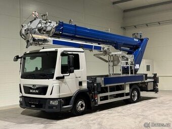 Autožeriav a plošina 2v1 - 37m/4000kg - MAN TGL 7.190