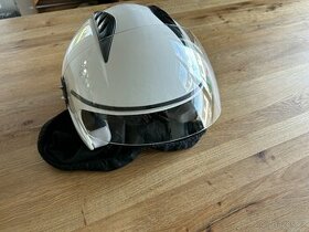 Přilba/helma na moto, skútr RIDERO otevřená bílá vel. S