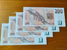 200 Kč bankovka série E, F, G