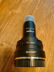 Prodam redukci T2 to Nikon Z + Barlow Lens 5x