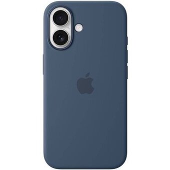 Kryt na Apple iPhone 16 Silicone Case s MagSafe - denimový