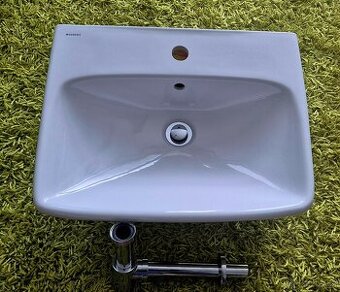 Umyvadlo Geberit Selnova Square 55cm vč sifonu a výpusti