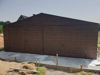 Plechová garáž 7x5m. - 1