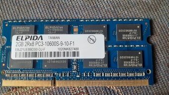 Paměť do NB ELPIDA 2GB DDR3 1333MHz 2Rx8 PC3-10600S-9-10-F1
