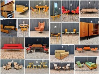 Retro nábytek z 20-70 let.