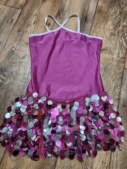 šaty s flitry/ na břišní tance vel 122/128/134