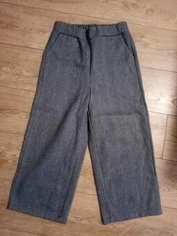 Společenské kalhoty šedé M