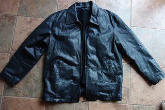 pánská kožená bunda s odepínací vložkou vel XL