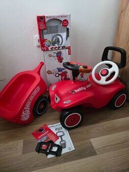 Odrážedlo Bobby car Big s vlekem a doplňky