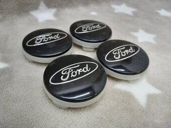 Středové krytky Ford, 54x52mm Černé