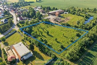Prodej stavebního pozemku 6663m2, v k.ú. Jiřice u Miroslavi
