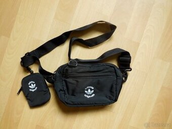 Adidas černá ledvinka přes rameno textil